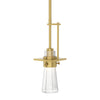 Hubbardton Forge Modern Brass Clear Glass (Zm) Erlenmeyer Mini Pendant