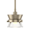 Hubbardton Forge Soft Gold Clear Glass (Zm) Apparatus Mini Pendant