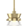 Hubbardton Forge Modern Brass Clear Glass (Zm) Apparatus Mini Pendant