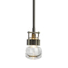 Hubbardton Forge Dark Smoke Clear Glass (Zm) Cuff Small Mini Pendant