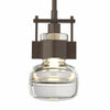 Hubbardton Forge Bronze Clear Glass (Zm) Cuff Mini Pendant