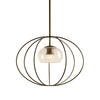 Hubbardton Forge Dark Smoke Seeded Clear Glass (Ii) Cadence Mini Pendant