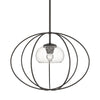 Hubbardton Forge Oil Rubbed Bronze Seeded Clear Glass (Ii) Cadence Mini Pendant