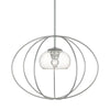 Hubbardton Forge Vintage Platinum Seeded Clear Glass (Ii) Cadence Mini Pendant