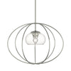 Hubbardton Forge Sterling Seeded Clear Glass (Ii) Cadence Mini Pendant