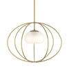 Hubbardton Forge Modern Brass Opal Glass (Gg) Cadence Mini Pendant