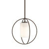 Hubbardton Forge Bronze Opal Glass (Gg) Rhythm Mini Pendant