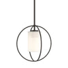 Hubbardton Forge Oil Rubbed Bronze Opal Glass (Gg) Rhythm Mini Pendant