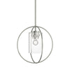 Hubbardton Forge Sterling Seeded Clear Glass (Ii) Rhythm Mini Pendant