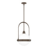 Hubbardton Forge Bronze Opaline Glass (Wf) Atlas Pendant