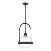 Hubbardton Forge Black Clear Glass (Zm) Atlas Pendant