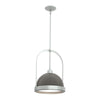 Hubbardton Forge Vintage Platinum Dark Smoke Atlas Small Pendant