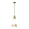 Hubbardton Forge Soft Gold Clear Bubble Glass (Yg) Lens Mini Pendant