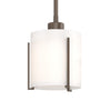 Hubbardton Forge Bronze Opal Glass (Gg) Exos Small Mini Pendant