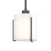 Hubbardton Forge Dark Smoke Opal Glass (Gg) Exos Small Mini Pendant