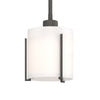 Hubbardton Forge Natural Iron Opal Glass (Gg) Exos Small Mini Pendant