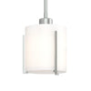 Hubbardton Forge Vintage Platinum Opal Glass (Gg) Exos Small Mini Pendant