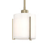 Hubbardton Forge Soft Gold Opal Glass (Gg) Exos Small Mini Pendant