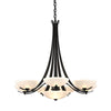 Hubbardton Forge Black Opal Glass (Gg) Aegis 7 Arm Chandelier