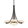 Hubbardton Forge Natural Iron Opal Glass (Gg) Aegis 7 Arm Chandelier