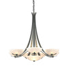 Hubbardton Forge Vintage Platinum Opal Glass (Gg) Aegis 7 Arm Chandelier