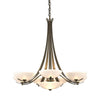 Hubbardton Forge Soft Gold Opal Glass (Gg) Aegis 7 Arm Chandelier