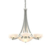 Hubbardton Forge Sterling Opal Glass (Gg) Aegis 7 Arm Chandelier