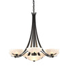 Hubbardton Forge Oil Rubbed Bronze Opal Glass (Gg) Aegis 7 Arm Chandelier