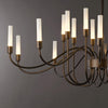 Hubbardton Forge Dark Smoke Lisse 20 Arm Chandelier