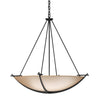 Hubbardton Forge Black Sand Glass (Ss) Compass Large Scale Pendant