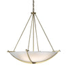 Hubbardton Forge Modern Brass Opal Glass (Gg) Compass Large Scale Pendant