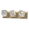 Hubbardton Forge Soft Gold Crystal Gatsby 3-Light Bath Sconce