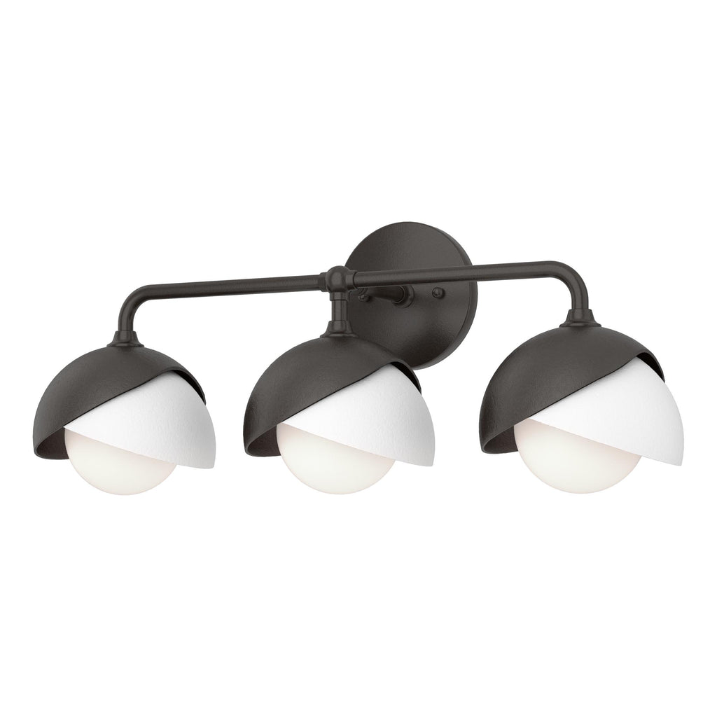 Hubbardton Forge Brooklyn 3-Light Double Shade Bath Sconce