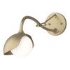 Hubbardton Forge Soft Gold Soft Gold Opal Glass (Gg) Brooklyn 1-Light Single Shade Long-Arm Sconce