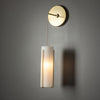 Hubbardton Forge Modern Brass Opal Glass (Gg) Exos Glass Mini Low Voltage Sconce