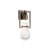 Hubbardton Forge Dark Smoke Clear Glass (Zm) Apothecary Sconce