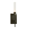 Hubbardton Forge Dark Smoke Clear Glass (Zm) Vela Sconce