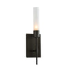 Hubbardton Forge Dark Smoke Frosted Glass (Fd) Vela Sconce