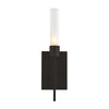 Hubbardton Forge Black Frosted Glass (Fd) Vela Sconce