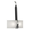 Hubbardton Forge Black Polished Nickel Black Leather Natural Anna Shade (Sf) Saratoga Sconce