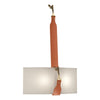 Hubbardton Forge Black Antique Brass Chestnut Leather Natural Linen Shade (Sa) Saratoga Sconce