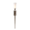 Hubbardton Forge Bronze Opal Glass (Gg) Sweeping Taper Ada Sconce