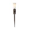 Hubbardton Forge Dark Smoke Opal Glass (Gg) Sweeping Taper Ada Sconce