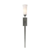 Hubbardton Forge Natural Iron Opal Glass (Gg) Sweeping Taper Ada Sconce