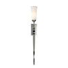 Hubbardton Forge Sterling Opal Glass (Gg) Sweeping Taper Ada Sconce