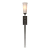 Hubbardton Forge Oil Rubbed Bronze Opal Glass (Gg) Sweeping Taper Ada Sconce