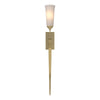 Hubbardton Forge Modern Brass Opal Glass (Gg) Sweeping Taper Ada Sconce