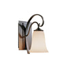 Hubbardton Forge Natural Iron Opal Glass (Gg) Scroll Sconce