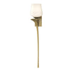 Hubbardton Forge Modern Brass Opal Glass (Gg) Antasia Single Glass 1 Light Sconce