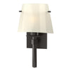 Hubbardton Forge Oil Rubbed Bronze Ivory Art Glass (Cc) Beacon Hall Half Cone Glass Sconce